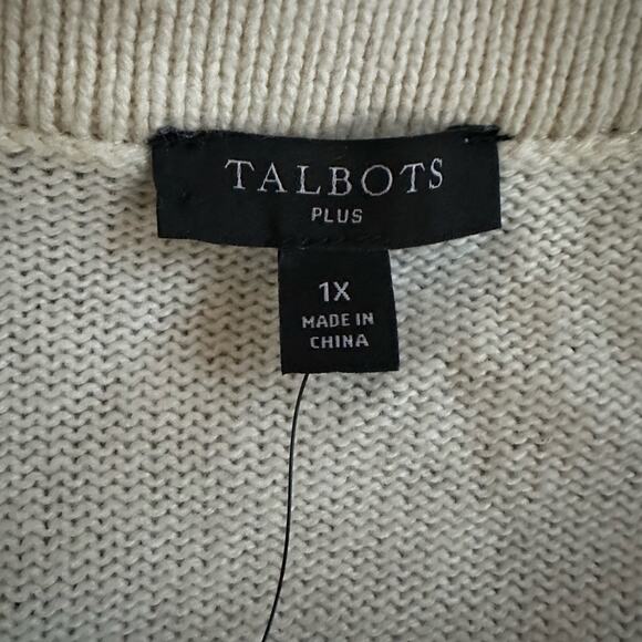 NEW Talbots Black Floral Lace Cardigan Sweater Preppy Classic Old Money Size 1X - Picture 4 of 11